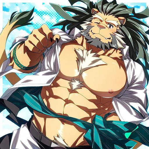 Illustration of Arsalan (housamo), tokyo afterschool summoners in the style of Sazanami mio