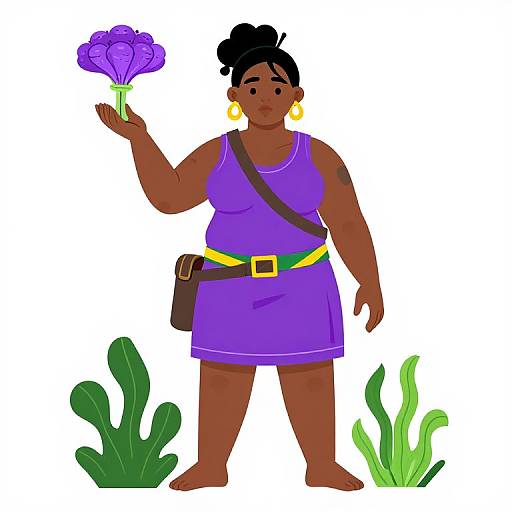 Psilocybin Jamaican Female Ranger Art