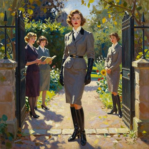 1930s Equestrian Pin-Up Portrait