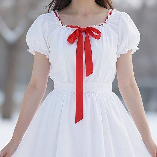 Elegant Snow White Inspired Dress