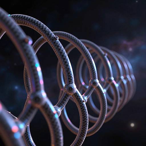 Iridescent Carbon Nanotubes in Space