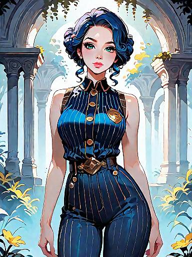 Cinematic Fashion Photography of Stylish Woman