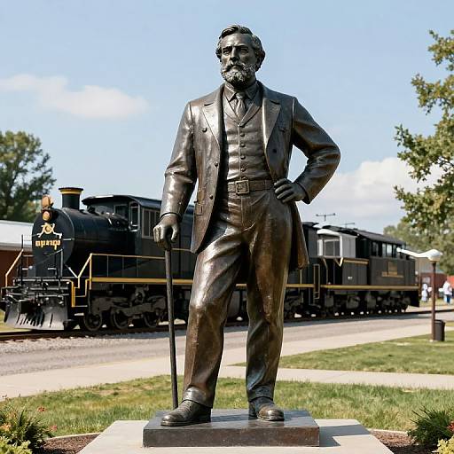 James J. Hill Statue in Havre