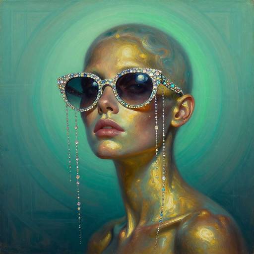 Surreal Metallic Fantasy Portrait