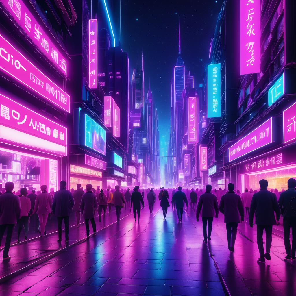 Cinematic Neon Cityscape at Night