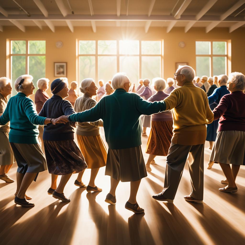 Elderly Community Dance Celebration