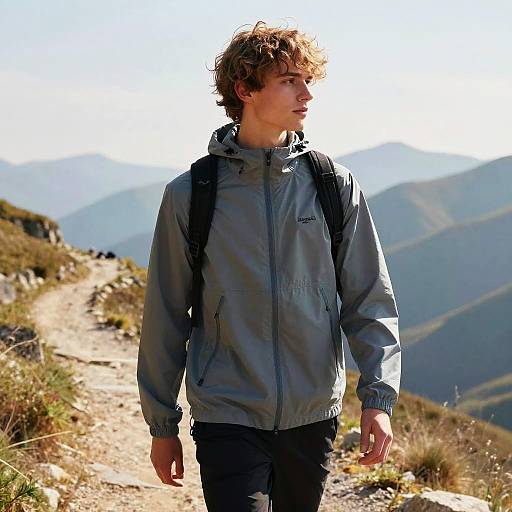 Wispy Fringe Hairstyle on Mountain Trail