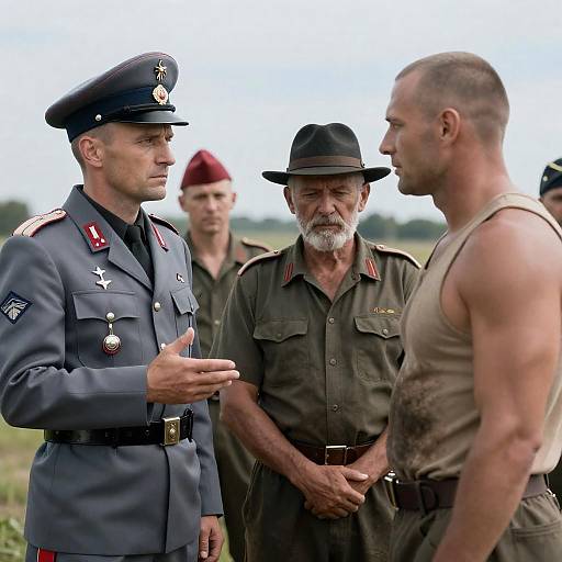 Outdoor Gathering of Diverse Men