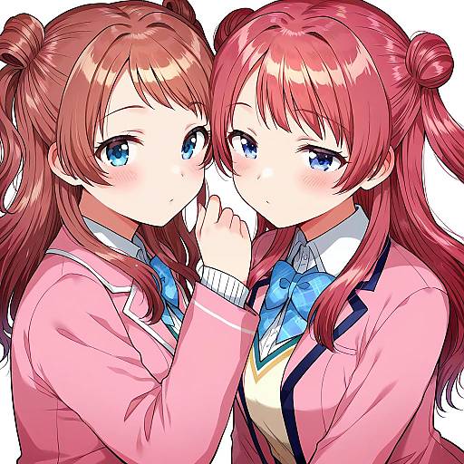 Illustration of Hanami saki, gakuen idolmaster in the style of Ichihaya