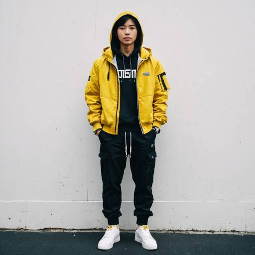 Stylish Asian Male in Streetwear Fashion