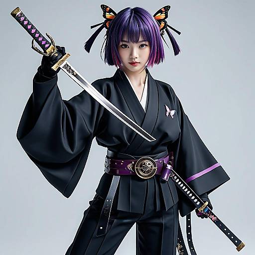 Kochou Shinobu with Katana Artwork