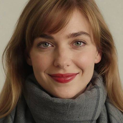 Close-Up Portrait of a Smiling Woman