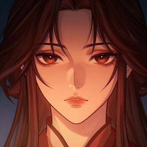 Mysterious Daki Face Illustration