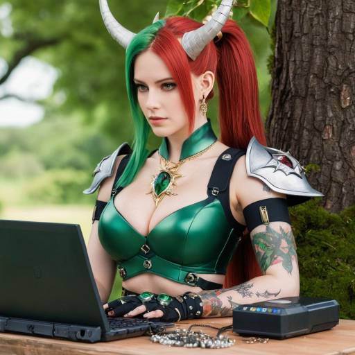 Fantasy Warrior Girl with Unique Traits