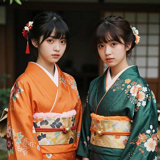 Celestialpunk Kimono: Vibrant Grotesque Realism