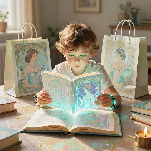 Futuristic Children Learning with Holograms