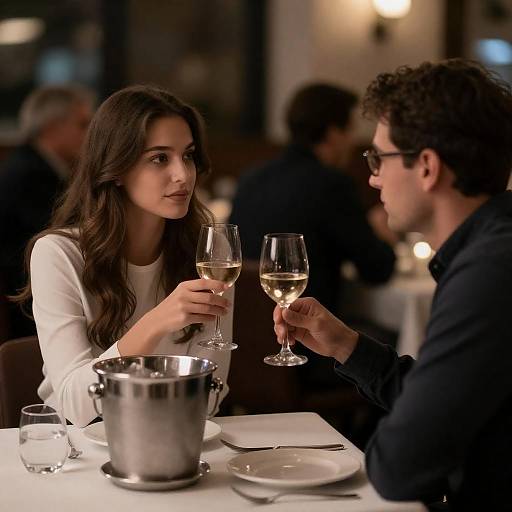 Dimly Lit Restaurant Date Night