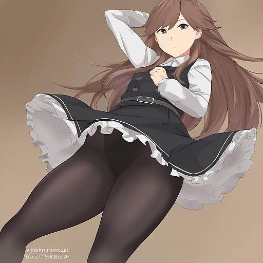 Illustration of Arashio kai ni (kancolle), kantai collection in the style of Cafekun