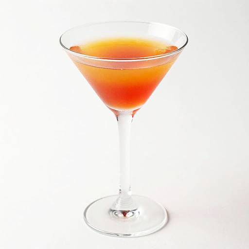 Elegant Gradient Martini Glass