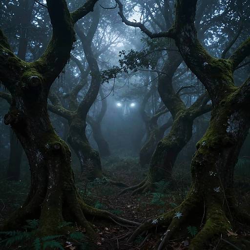 Mystical Groke in Misty Forest