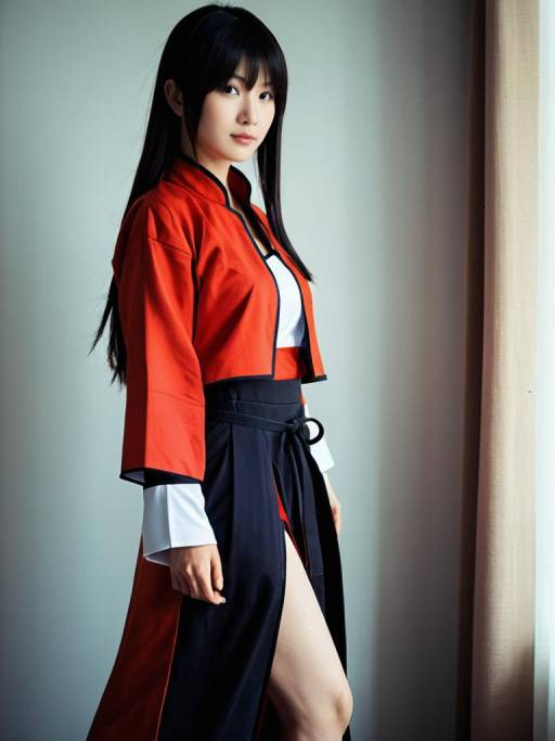 Woman Cosplaying as Taki from Video Game