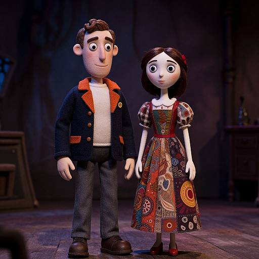 Coraline-Inspired Whimsical Parent Costumes