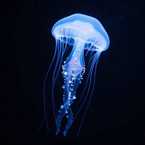 Luminous Jellyfish of Light Beads
