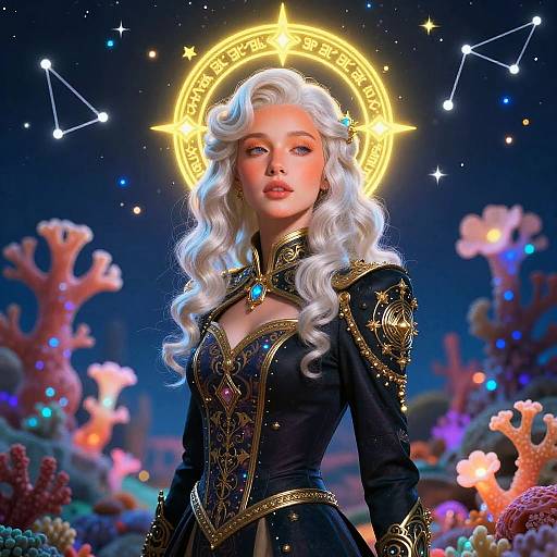 Surreal Portrait of Alira in Enchanted Reef