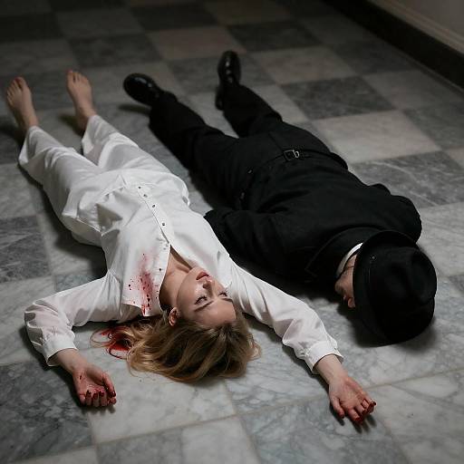 Mysterious Scene of Tragedy and Darkness