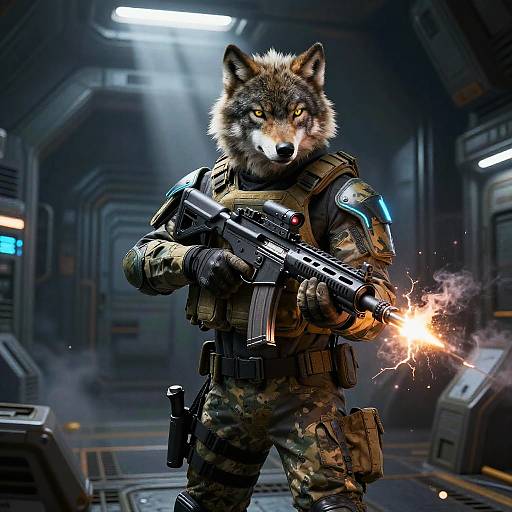 Arctic Wolf Commando in Tactical Armor