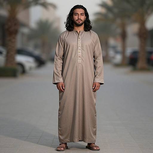 Realistic Portrait of Arabian Male