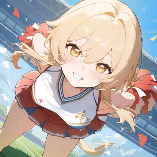 Cheerleader Lumine in Full Action