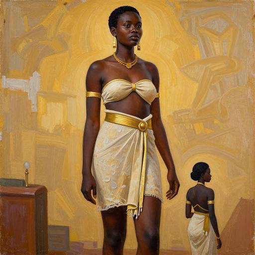 Confident African Women Illustrative Portrait