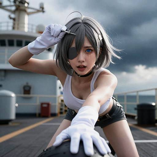 Stormlit Admiral Straddle on Industrial Deck