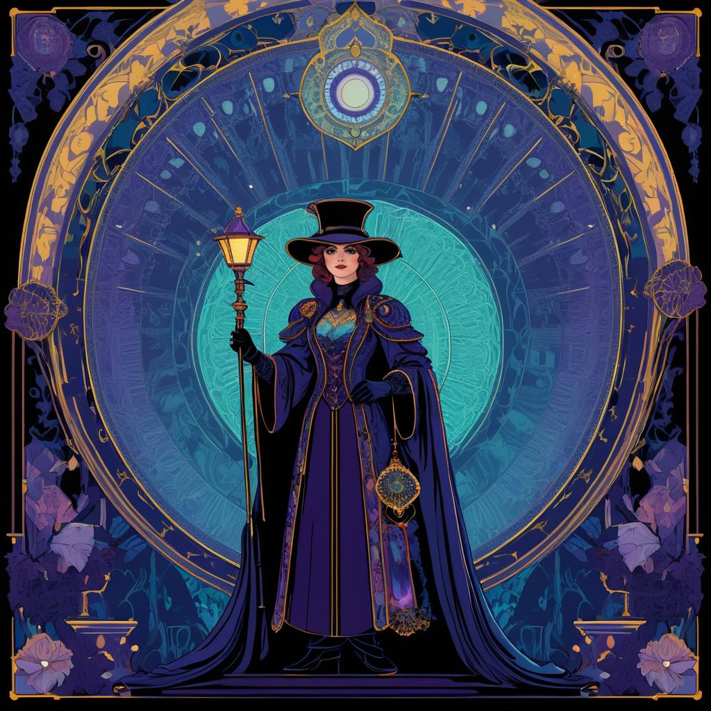 Mystical Victorian Tarot in Pixel Art