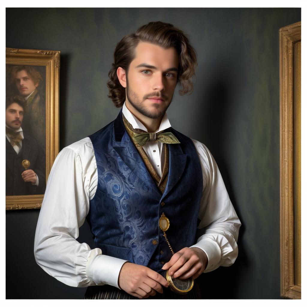 Victorian Elegance: A Man's Portrait