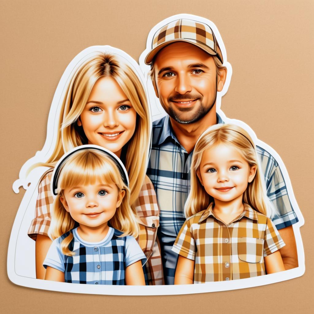 Eco-Friendly Family Portrait Illustration