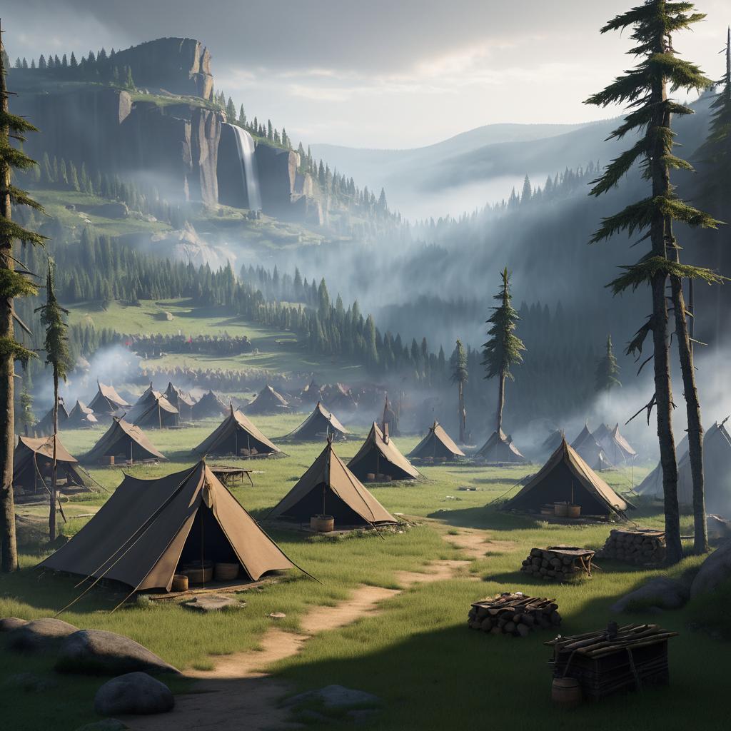 Bandit Camp in a Foreboding Forest