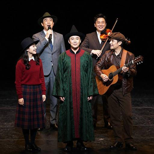 Vibrant Theatrical Performance in Color