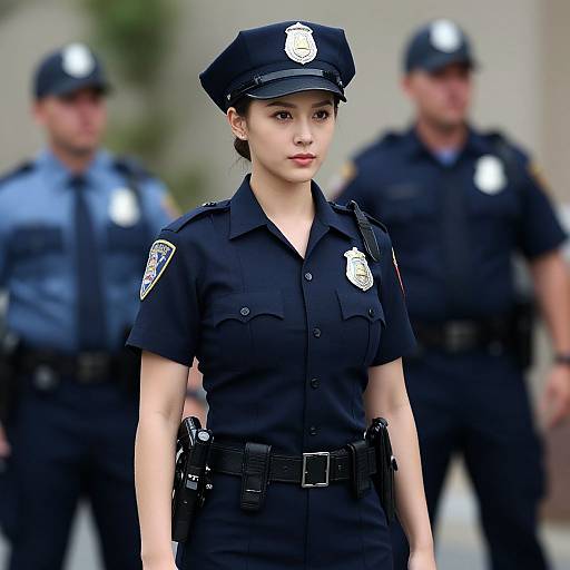 Realistic Police Officer Costume Girl