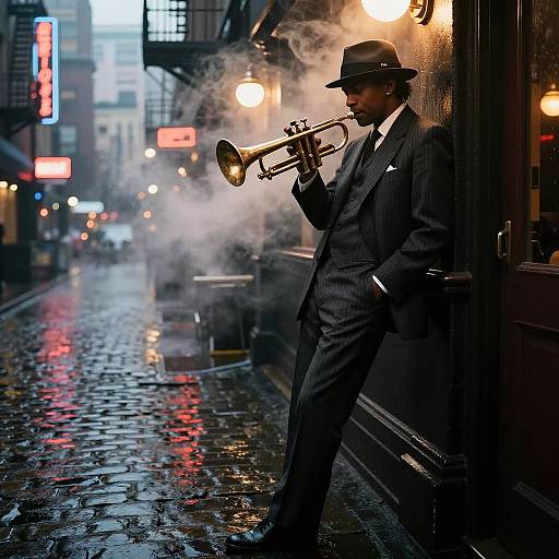 Enigmatic Jazz Trumpeter in Noir City