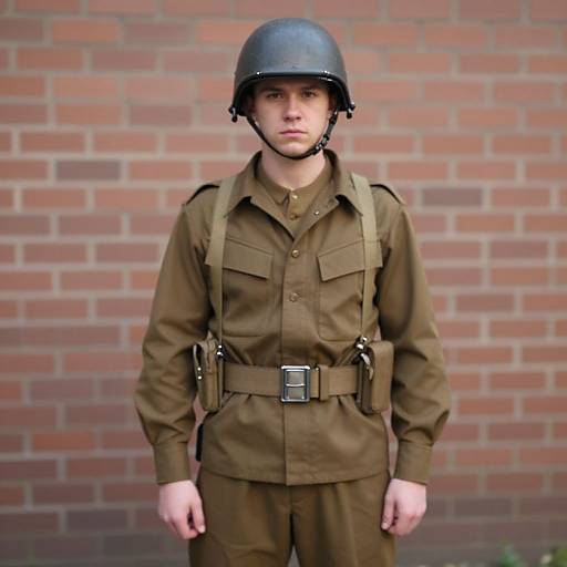 Realistic WWII Soldier Portrait