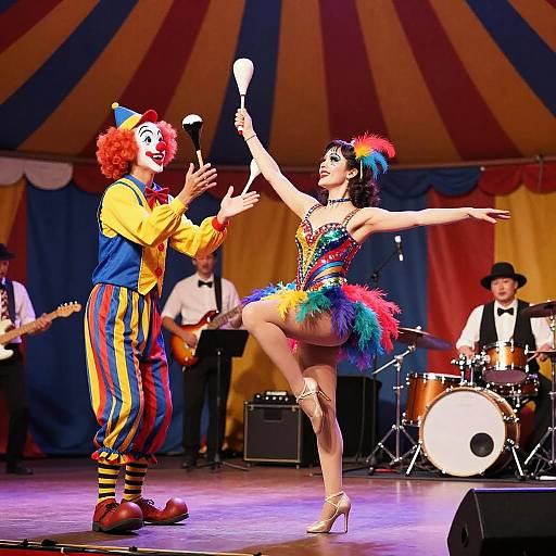 Whimsical Vaudeville Circus Performance