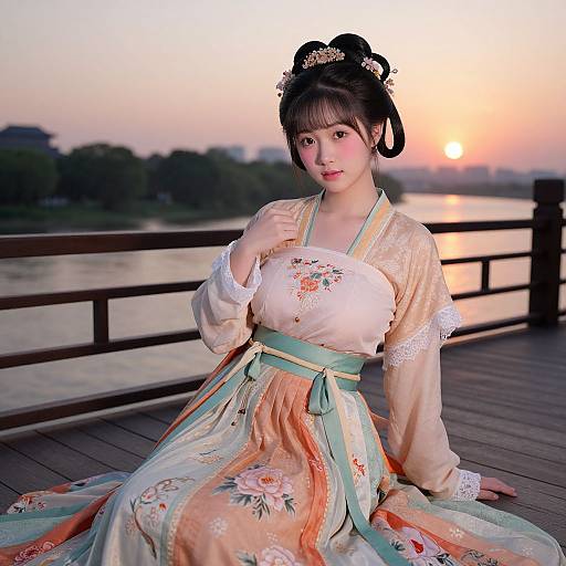 Graceful Ming Dynasty Noblewoman Portrait