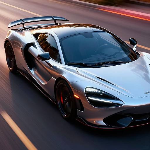 Sleek Glossy Sports Car Design