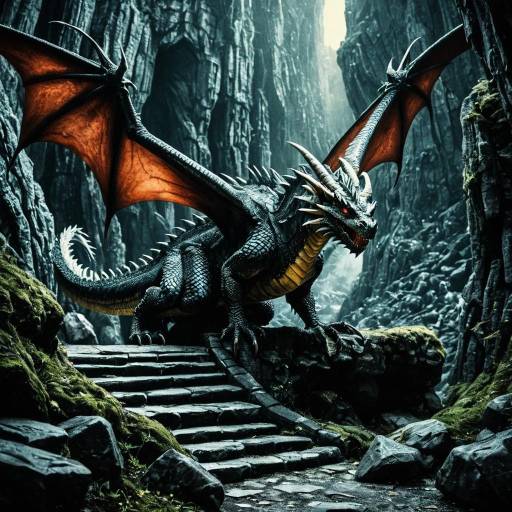 Fantasy Dragon in Lair