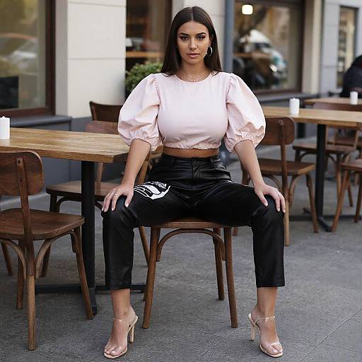 Toned Woman in Chic Streetwear