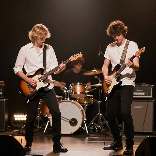 Two Guitarists Live on Stage