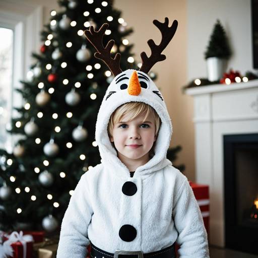 Realistic Kid Olaf Christmas Costume