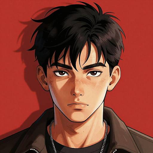 Bold Gritty Lookism Webtoon Portrait